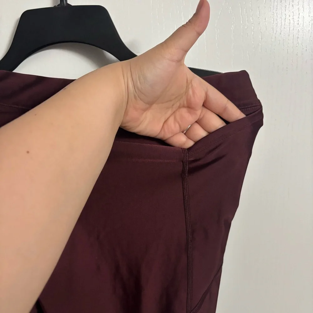 Nike burgundy high-waisted leggings #fitness - Picture 7 of 10